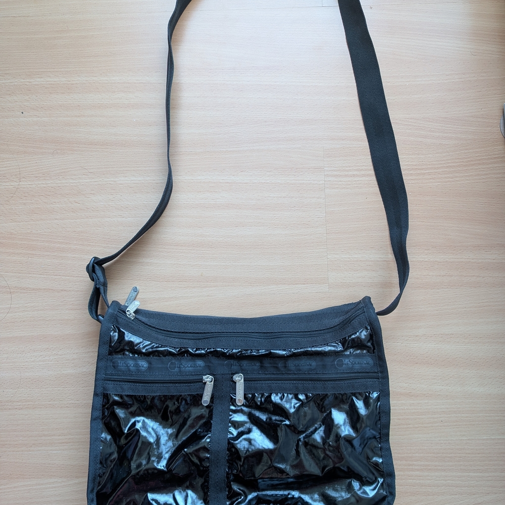 Black and Gray Crossbody Bag - Picture 4 of 9